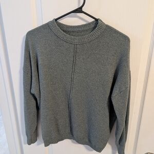 Women's Green Grey Sweater